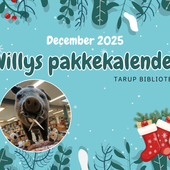 Willys Pakkekalender på Tarup Bibliotek 