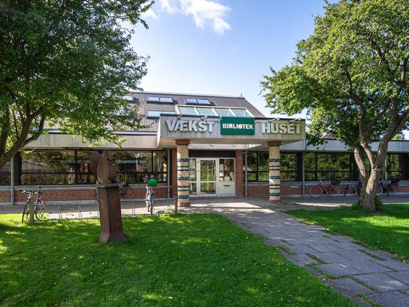 Facade på Holluf Pile Bibliotek